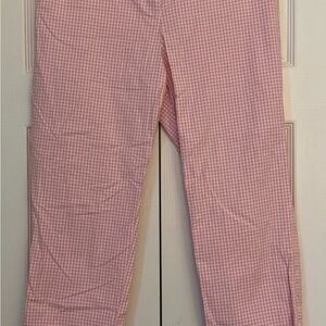 Talbots Pink Gingham Capris